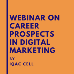 Webinar on Career Prospects in Digital Marketing