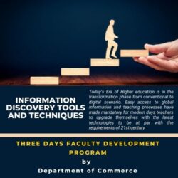 Three days Faculty Development Program