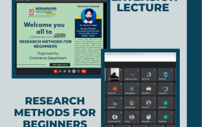 Online Extension Lecture on ‘Research Methods for Beginners’