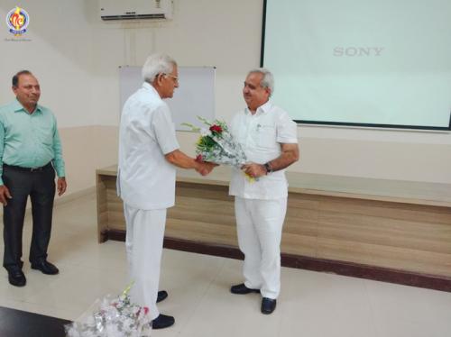 Token of respect given by President, Mr. M.C. Nagpal to Vice Chancellor, Starex University Mr. Ashok Diwakar
